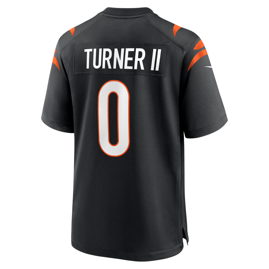 Men's Cincinnati Bengals DJ Turner II Nike Black Team Game Jersey