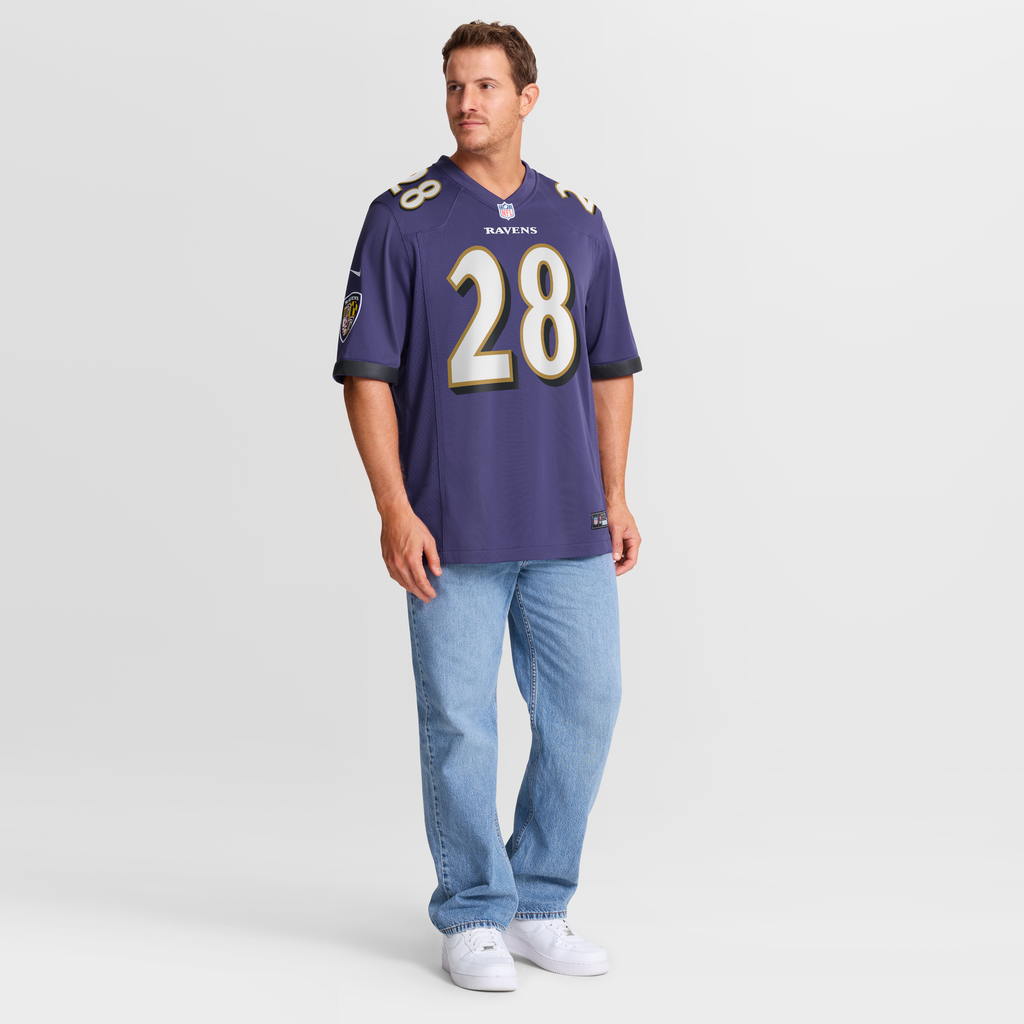 Men's Baltimore Ravens Taven Bryan Nike  Purple Team Game Jersey