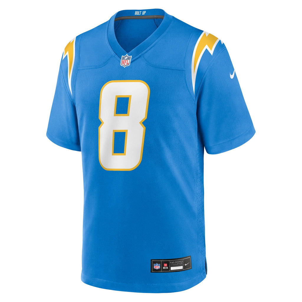 Men's Los Angeles Chargers Omarion Hampton Nike Powder Blue Game Player Jersey