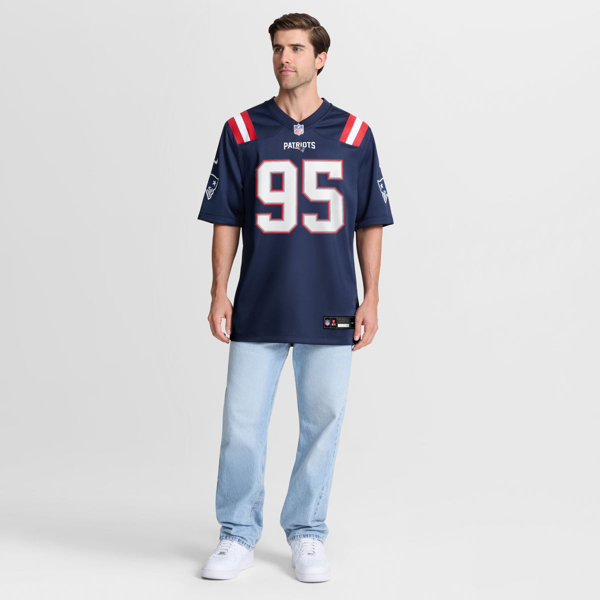 Men's New England Patriots Eric Gregory Nike Navy Team Game Jersey