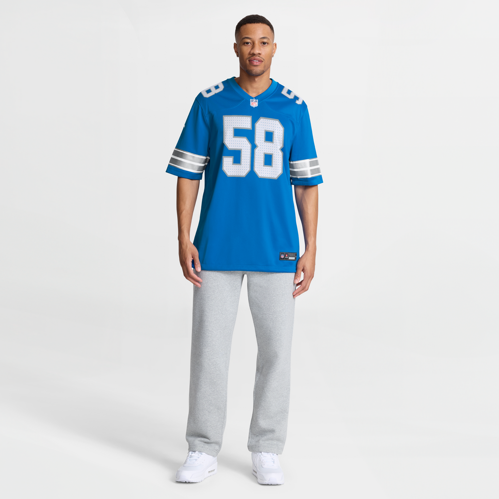 Men's Detroit Lions Penei Sewell Nike  White Game Jersey