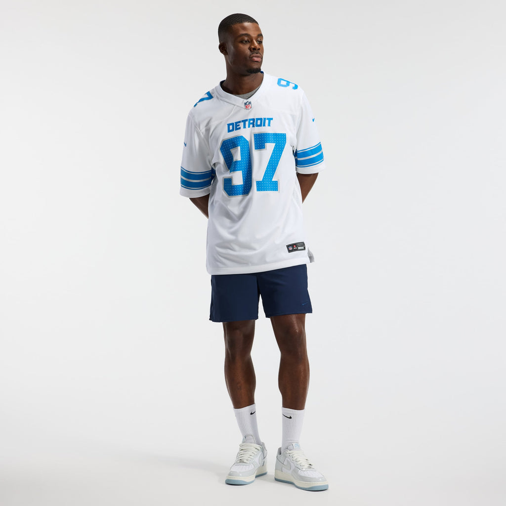 Men's Detroit Lions Aidan Hutchinson Nike Blue Game Jersey