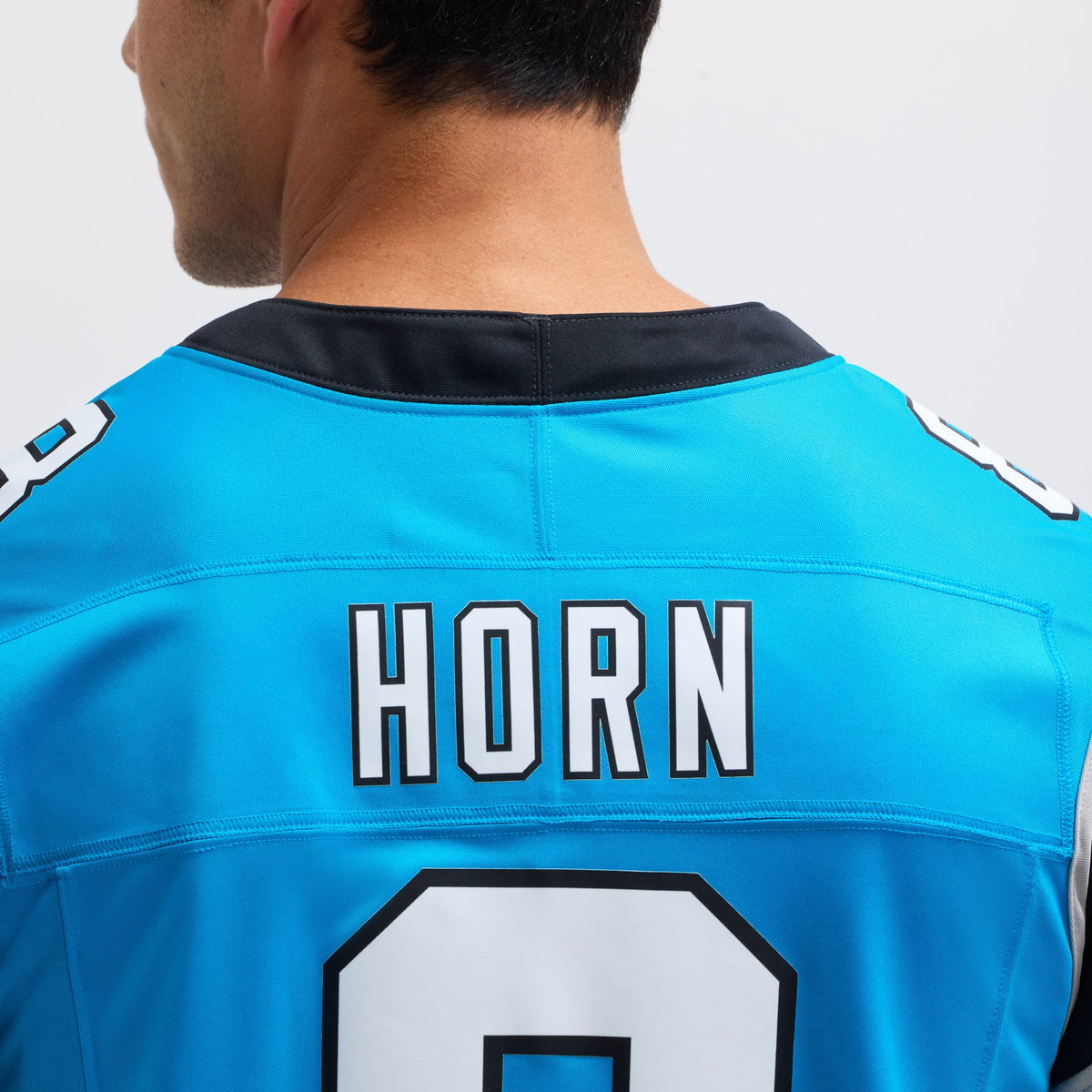 Men's Carolina Panthers Jaycee Horn Nike Blue Vapor F.U.S.E. Limited Jersey