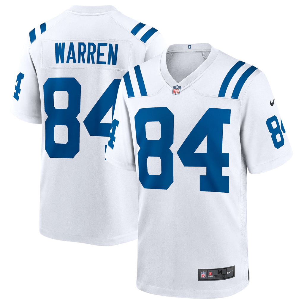 Men's Indianapolis Colts Tyler Warren Nike  White  Game Jersey