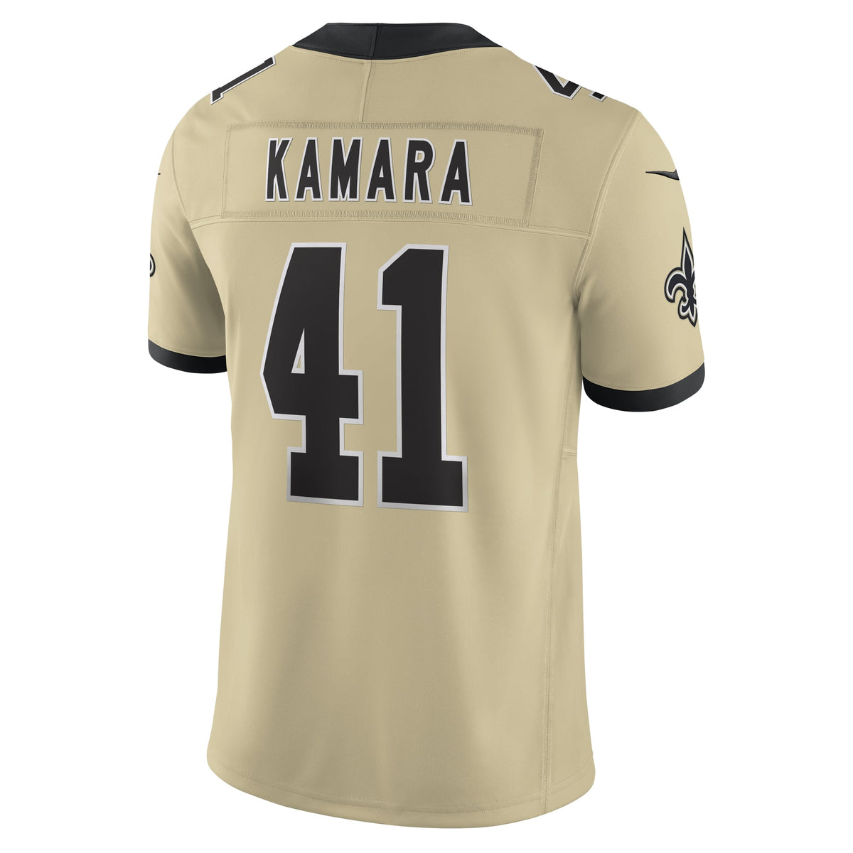 Men's New Orleans Saints Alvin Kamara Nike Black Vapor F.U.S.E. Limited Jersey