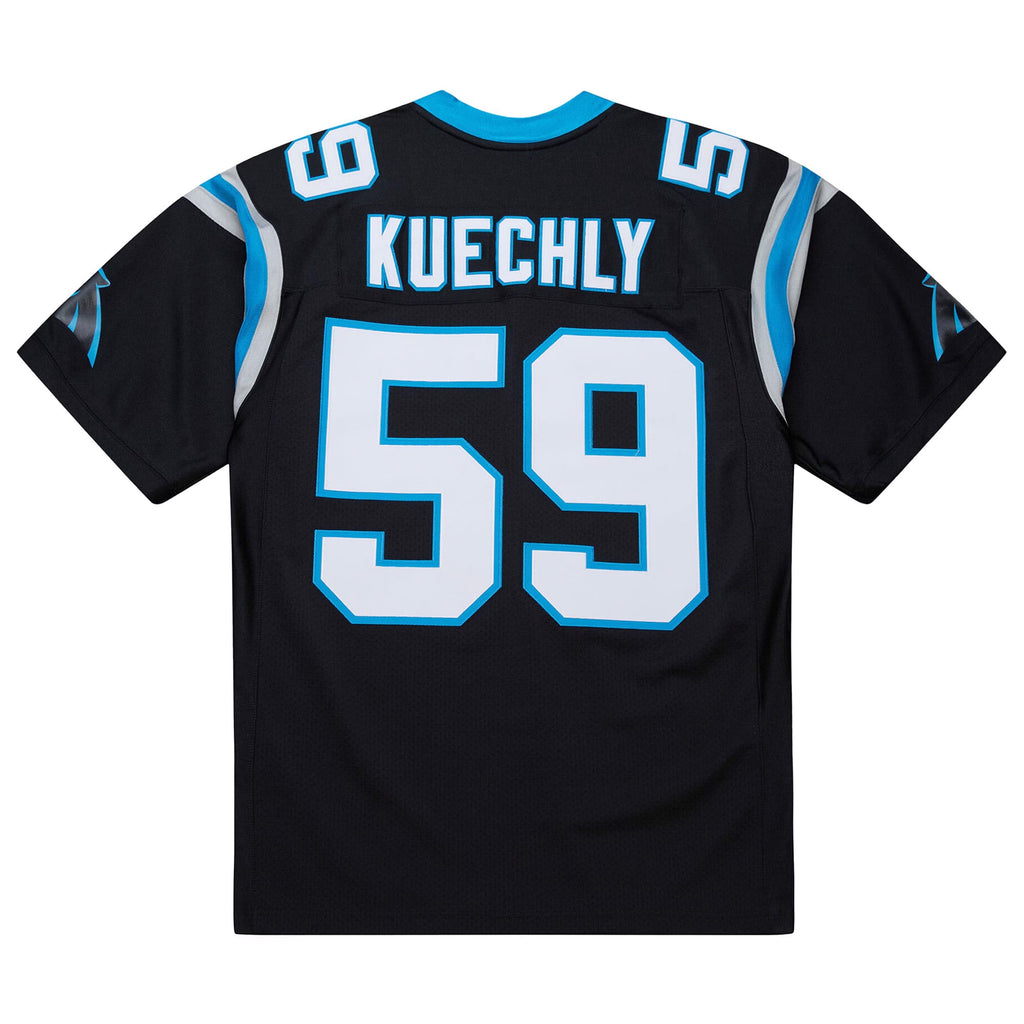 Men's Carolina Panthers Luke Kuechly Mitchell & Ness Black 2013 Authentic Throwback Retired Player Jersey