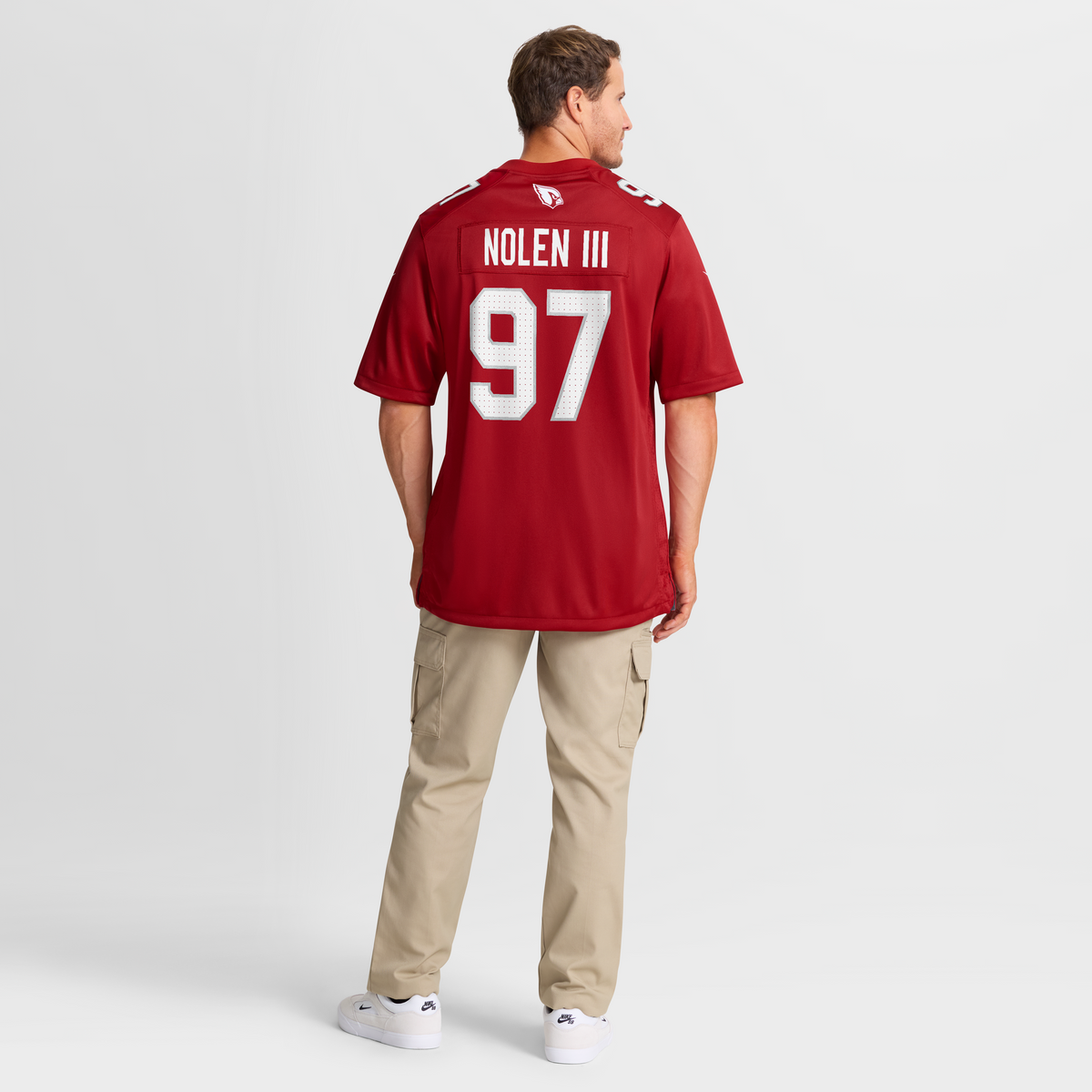 Men's Arizona Cardinals Walter Nolen Nike Cardinal Game Player Jersey