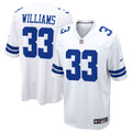 Men's Dallas Cowboys Javonte Williams Nike White Game Jersey