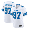 Men's Detroit Lions Aidan Hutchinson Nike White Game Jersey