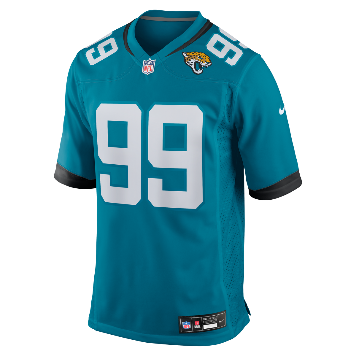 Men's Jacksonville Jaguars Austin Johnson Nike  Teal Team Game Jersey