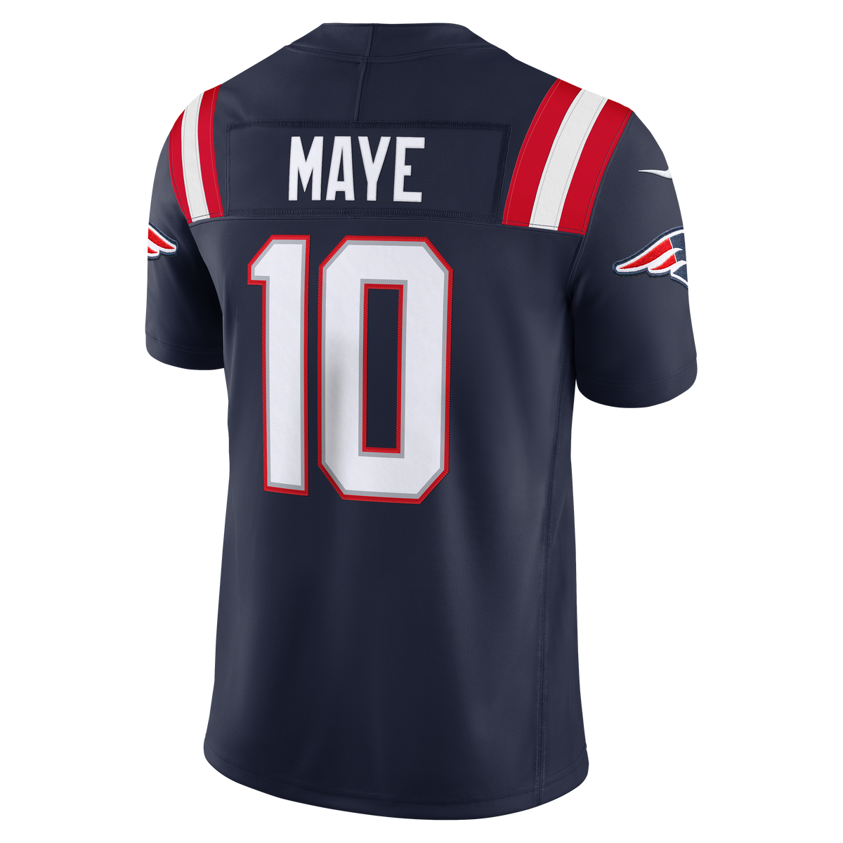 Men's New England Patriots Drake Maye Nike Navy Team Vapor F.U.S.E. Stitched Limited Jersey