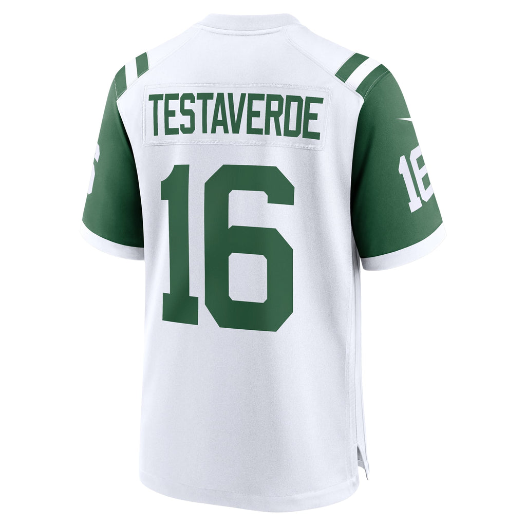 Men's New York Jets Vinny Testaverde Nike White Retired Player Alternate Game Jersey