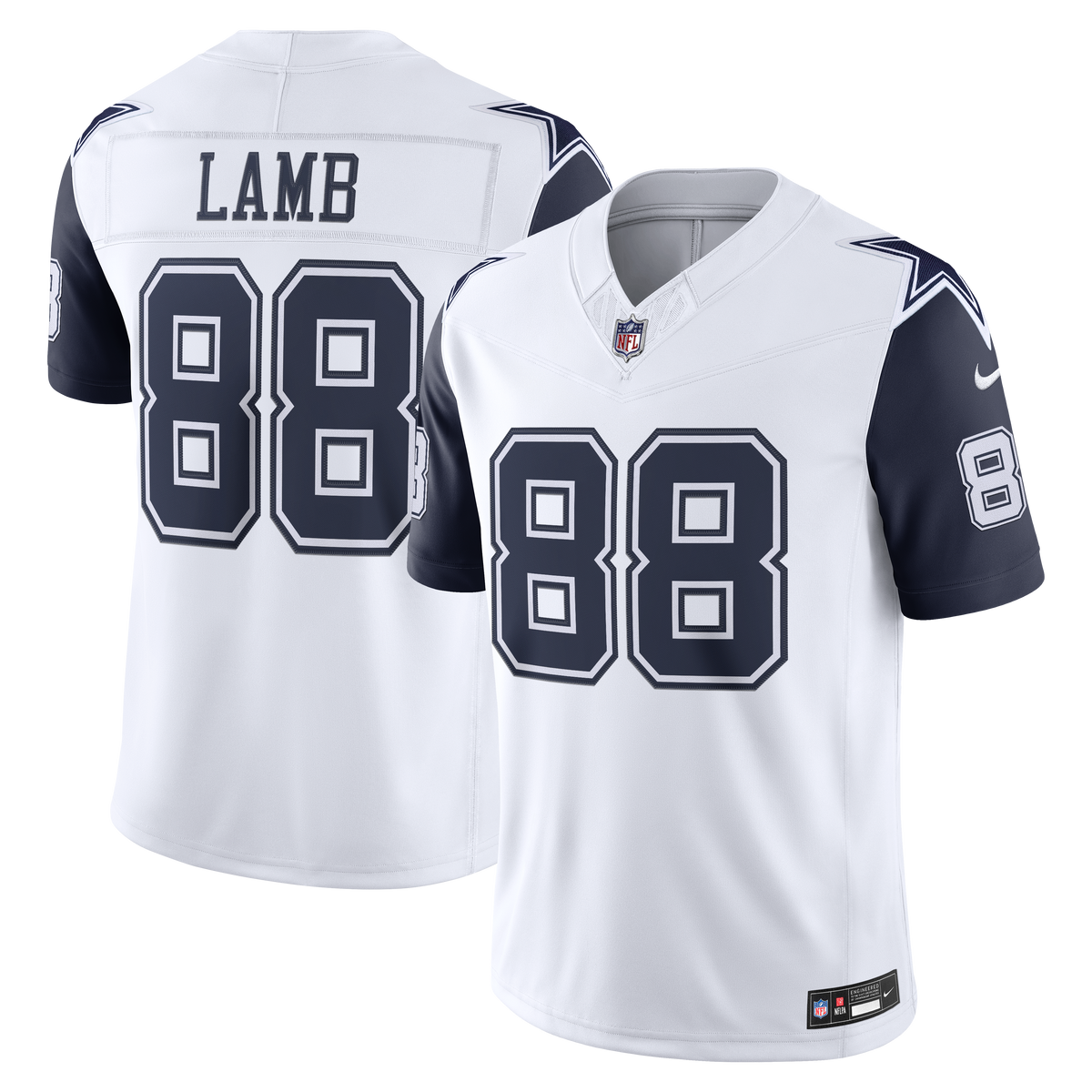 Men's Dallas Cowboys CeeDee Lamb Nike Navy Team Vapor F.U.S.E. Stitched Limited Jersey