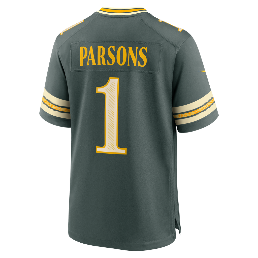 Men's Green Bay Packers Micah Parsons Nike Green 2026 Rivalries Collection Game Jersey