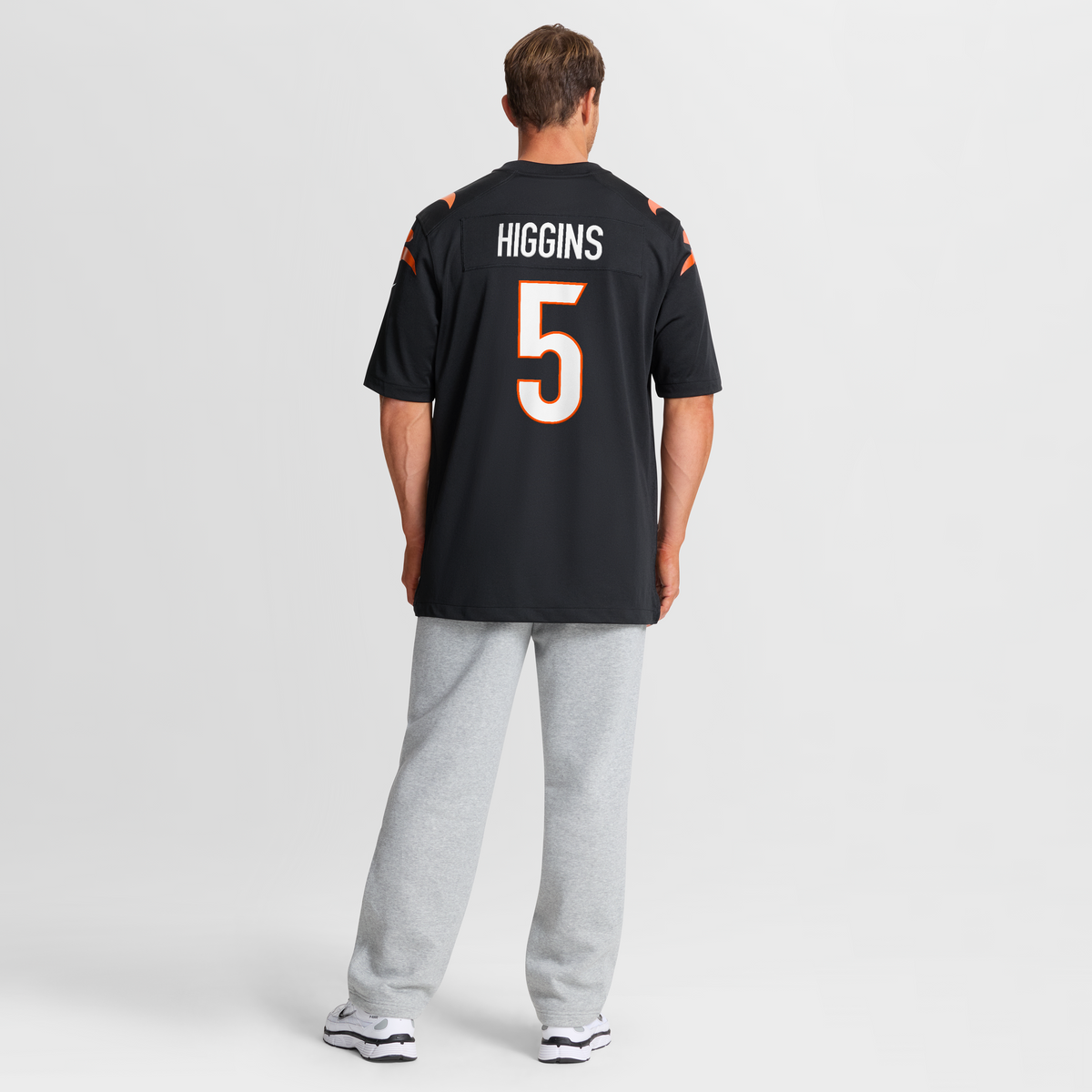 Men's Cincinnati Bengals Tee Higgins Nike White  Game Jersey