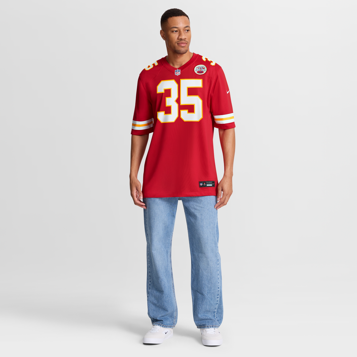 Men's Kansas City Chiefs Christian Okoye Nike Red Game Retired Player Jersey
