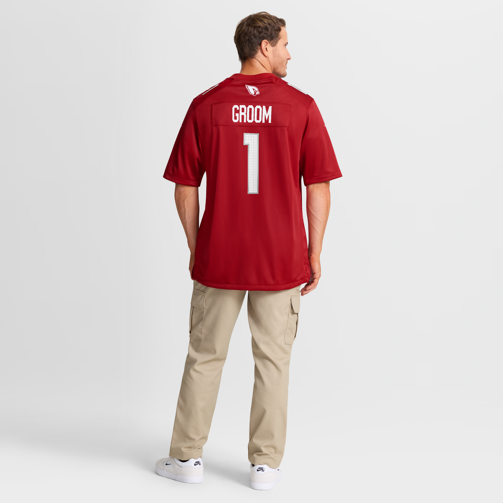 Men's Arizona Cardinals Number 1 Groom Nike Cardinal Game Jersey