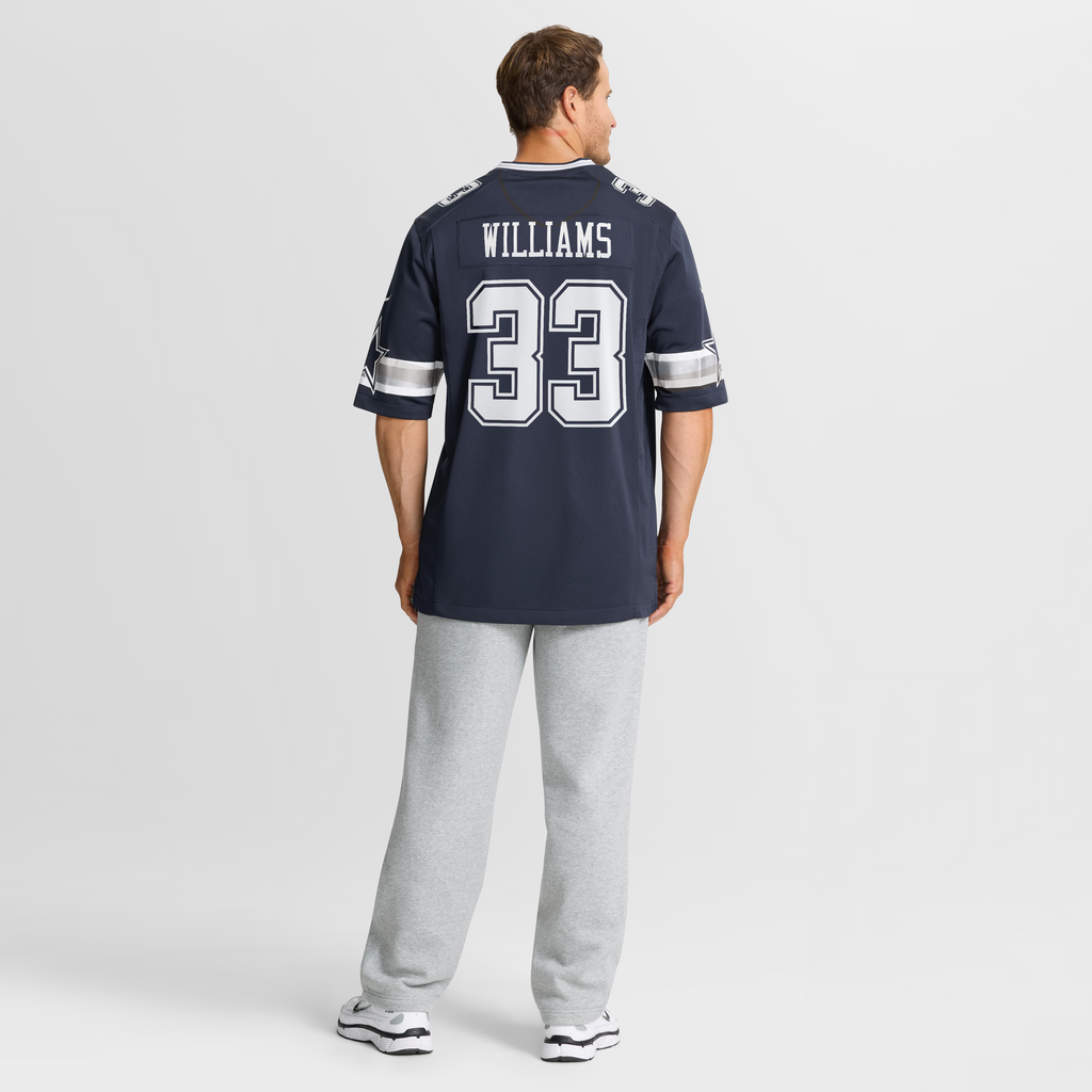 Men's Dallas Cowboys Javonte Williams Nike White Alternate Game Jersey
