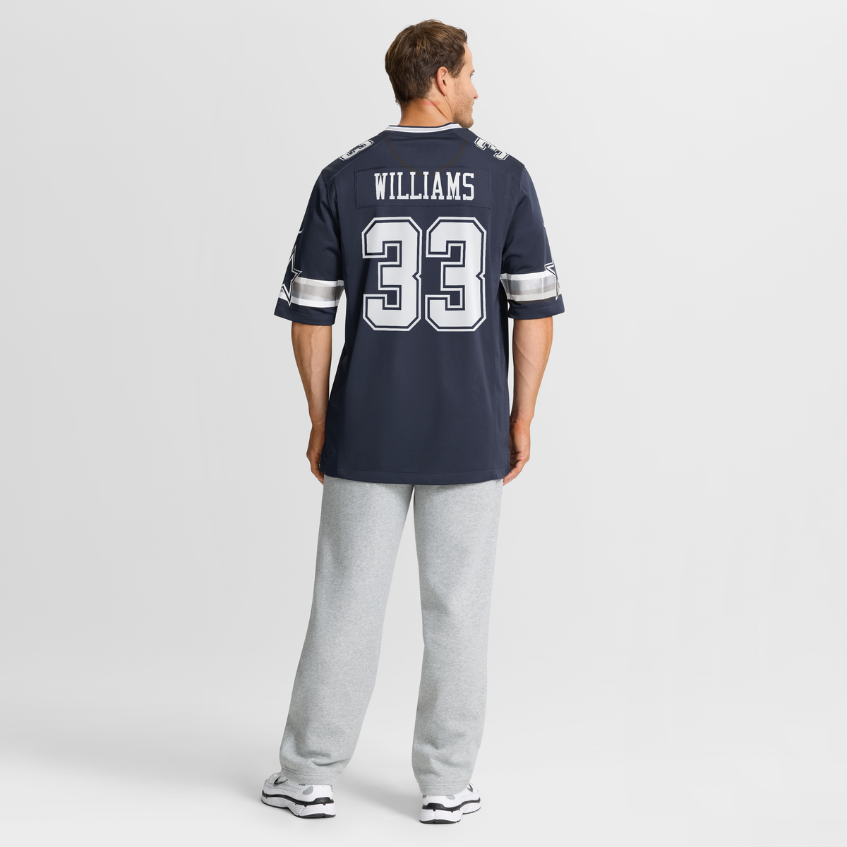 Men's Dallas Cowboys Javonte Williams Nike White Alternate Game Jersey