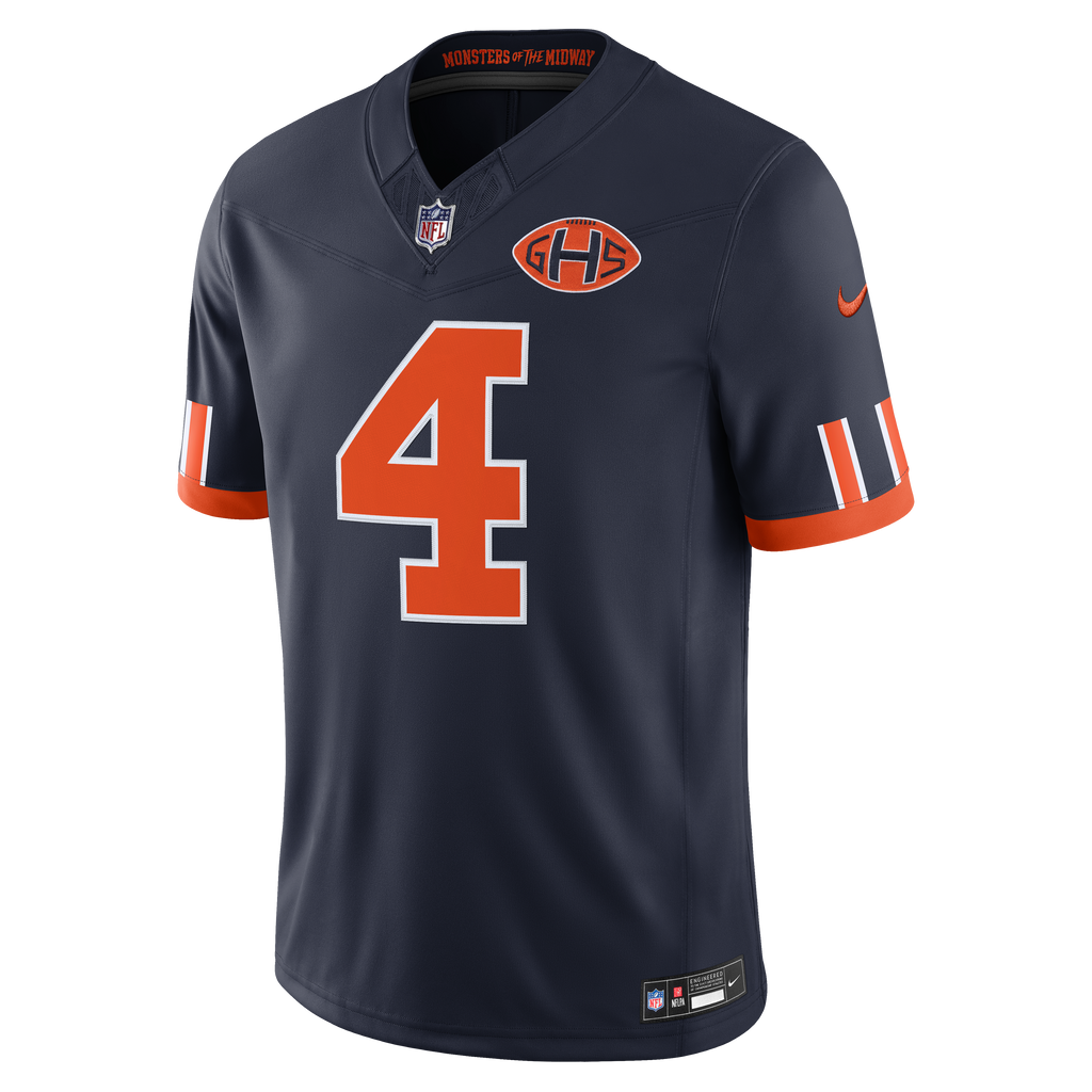 Men's Chicago Bears D'Andre Swift Nike Navy 2026 Rivalries Collection Stitched Limited Jersey