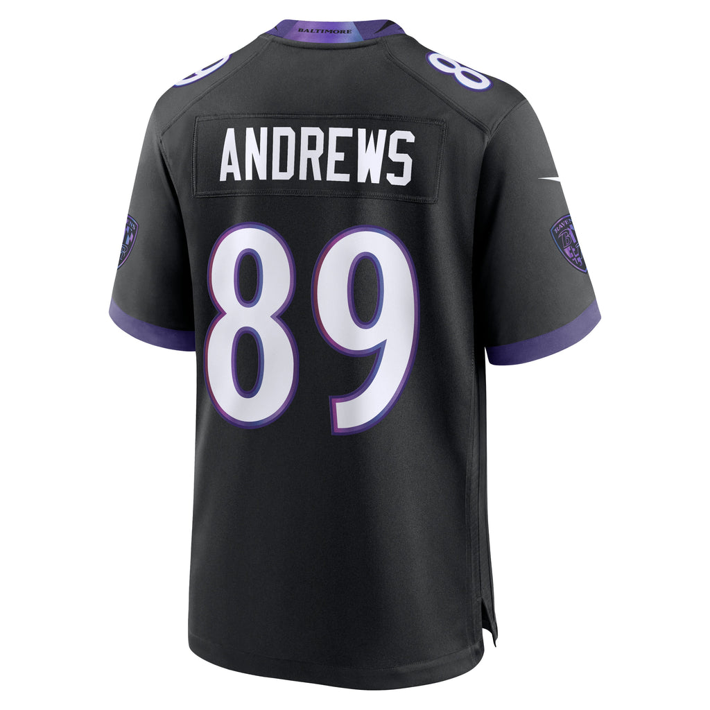 Men's Baltimore Ravens Mark Andrews Nike Black Alternate Game Jersey