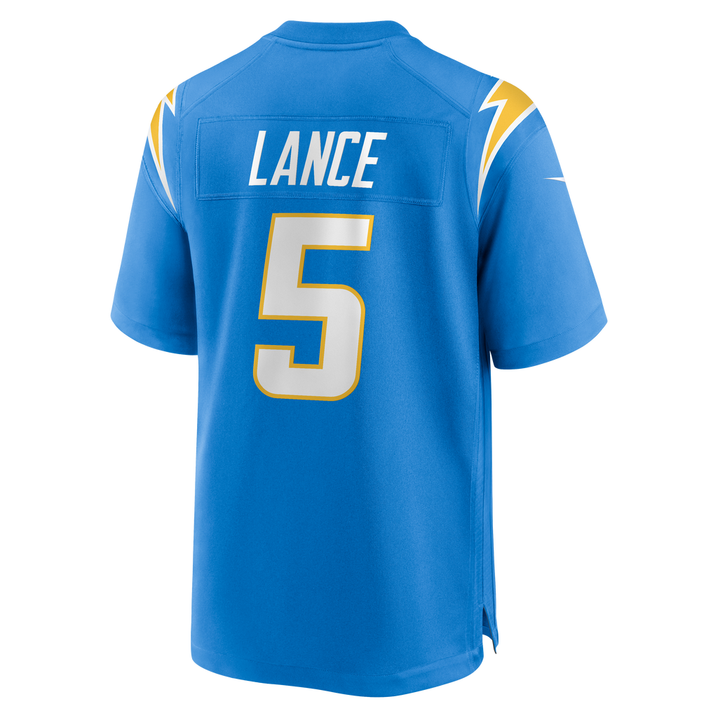 Men's Los Angeles Chargers Trey Lance Nike  Powder Blue Team Game Jersey