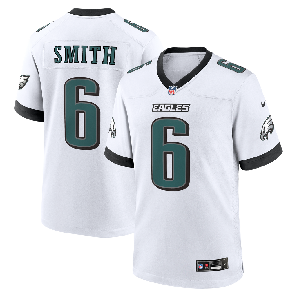 Men's Philadelphia Eagles DeVonta Smith Nike White Game Jersey