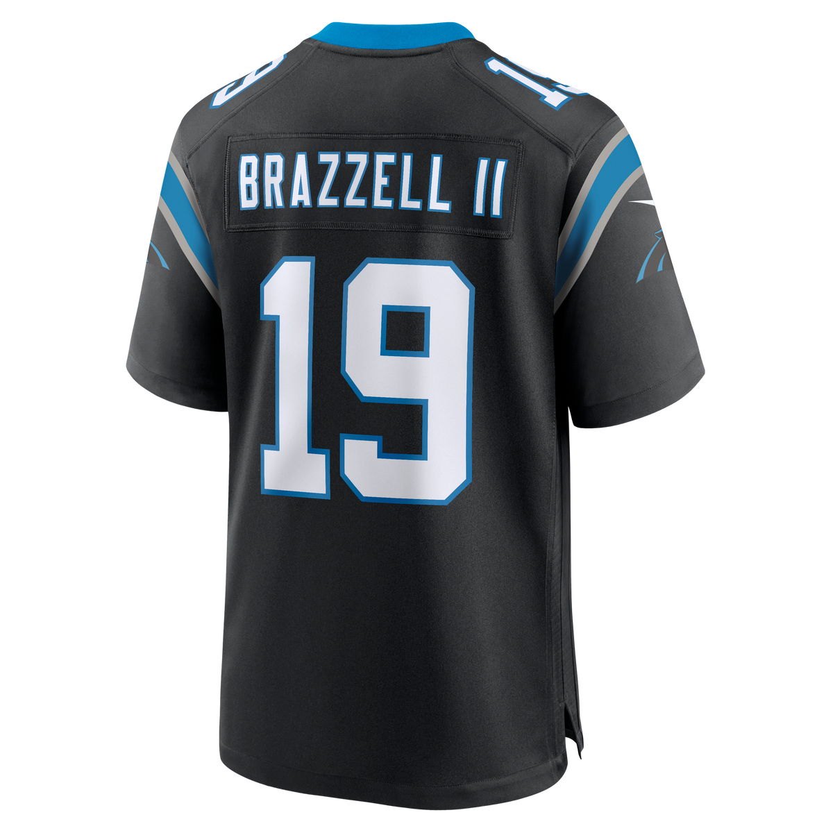 Men's Carolina Panthers Chris Brazzell II Nike Black Team Game Jersey