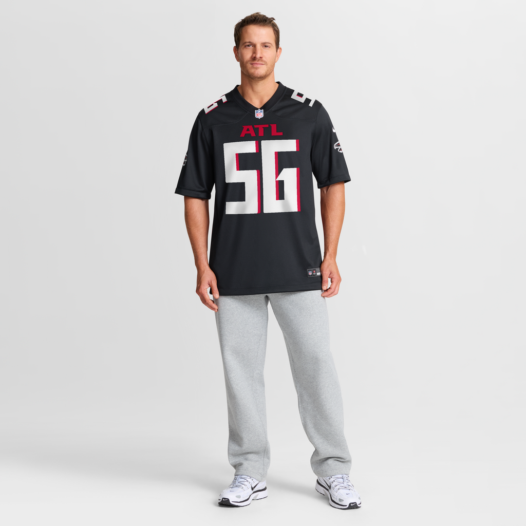 Men's Atlanta Falcons Keith Brooking Nike Black Game Retired Player Jersey