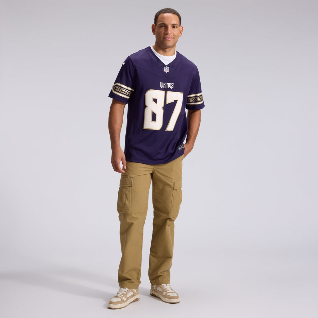 Men's Minnesota Vikings T.J. Hockenson Nike Purple 2026 Rivalries Collection Stitched Limited Jersey