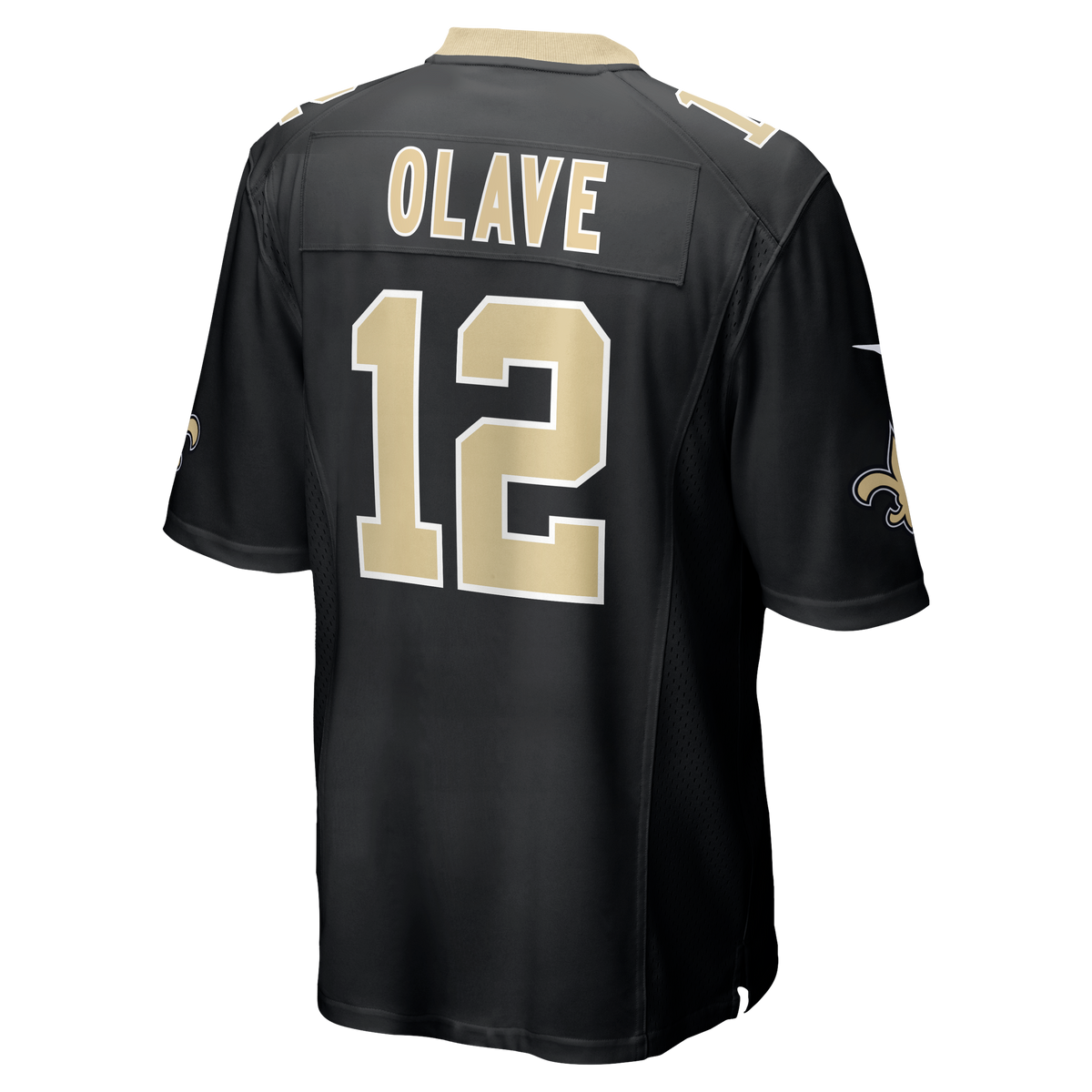 Men's New Orleans Saints Chris Olave Nike Black Player Game Jersey