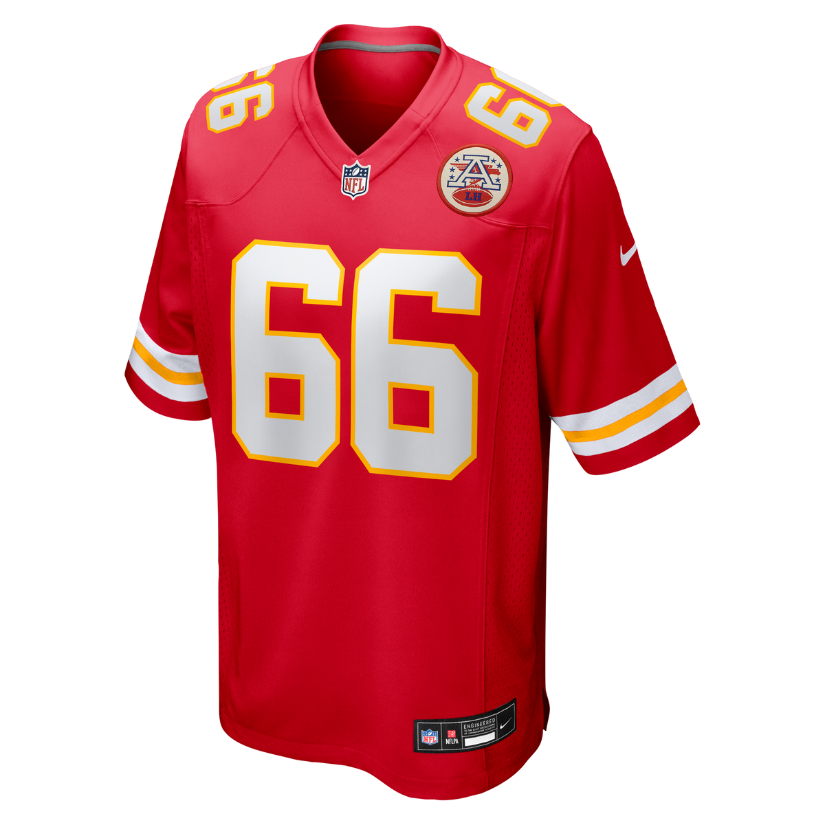 Men's Kansas City Chiefs Mike Caliendo Nike Red Game Player Jersey