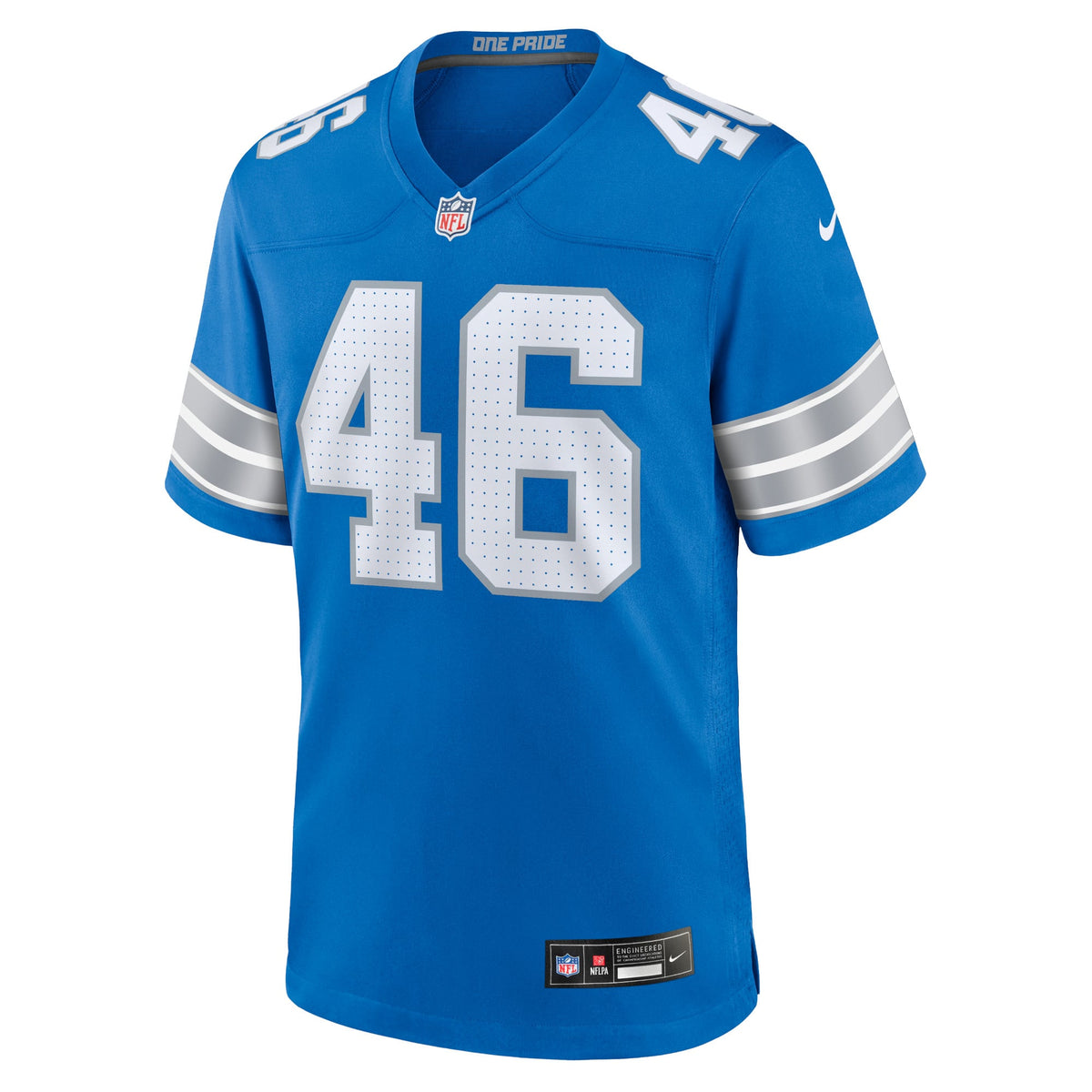 Men's Detroit Lions Jack Campbell Nike  White White Game Jersey
