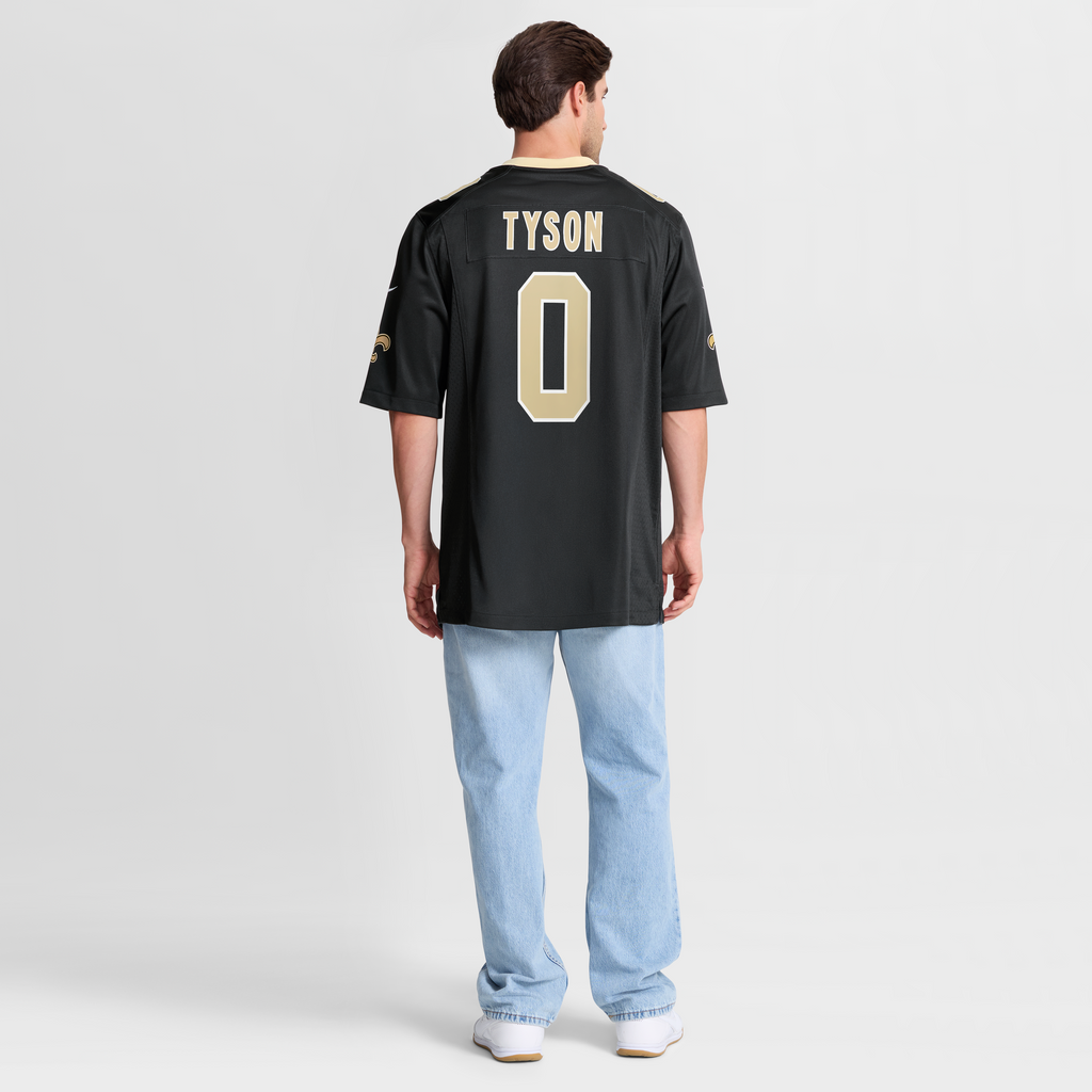 Men's New Orleans Saints Jordyn Tyson Nike Gold Alternate Game Jersey
