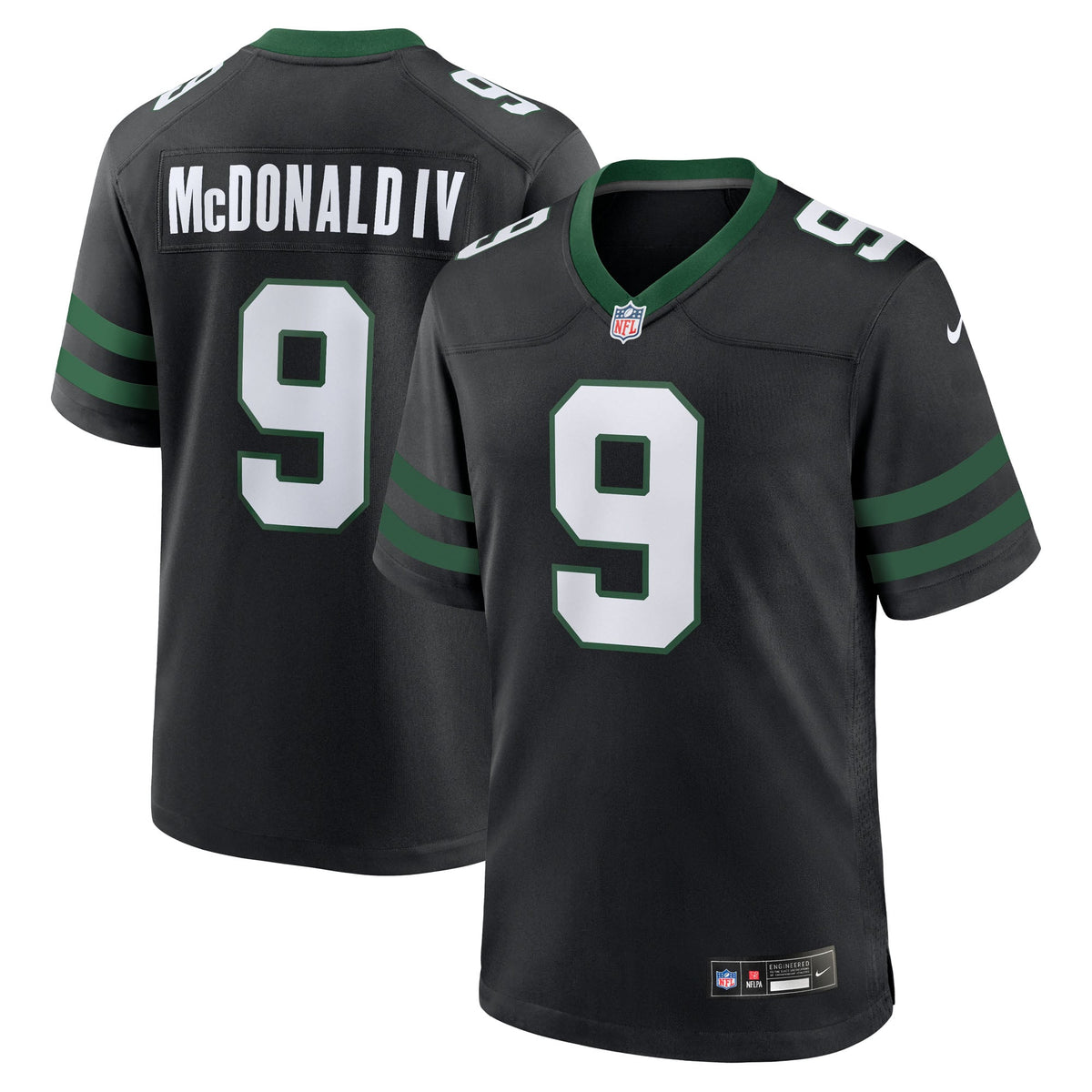 Men's New York Jets Will McDonald IV Nike Legacy Green Team Game Jersey