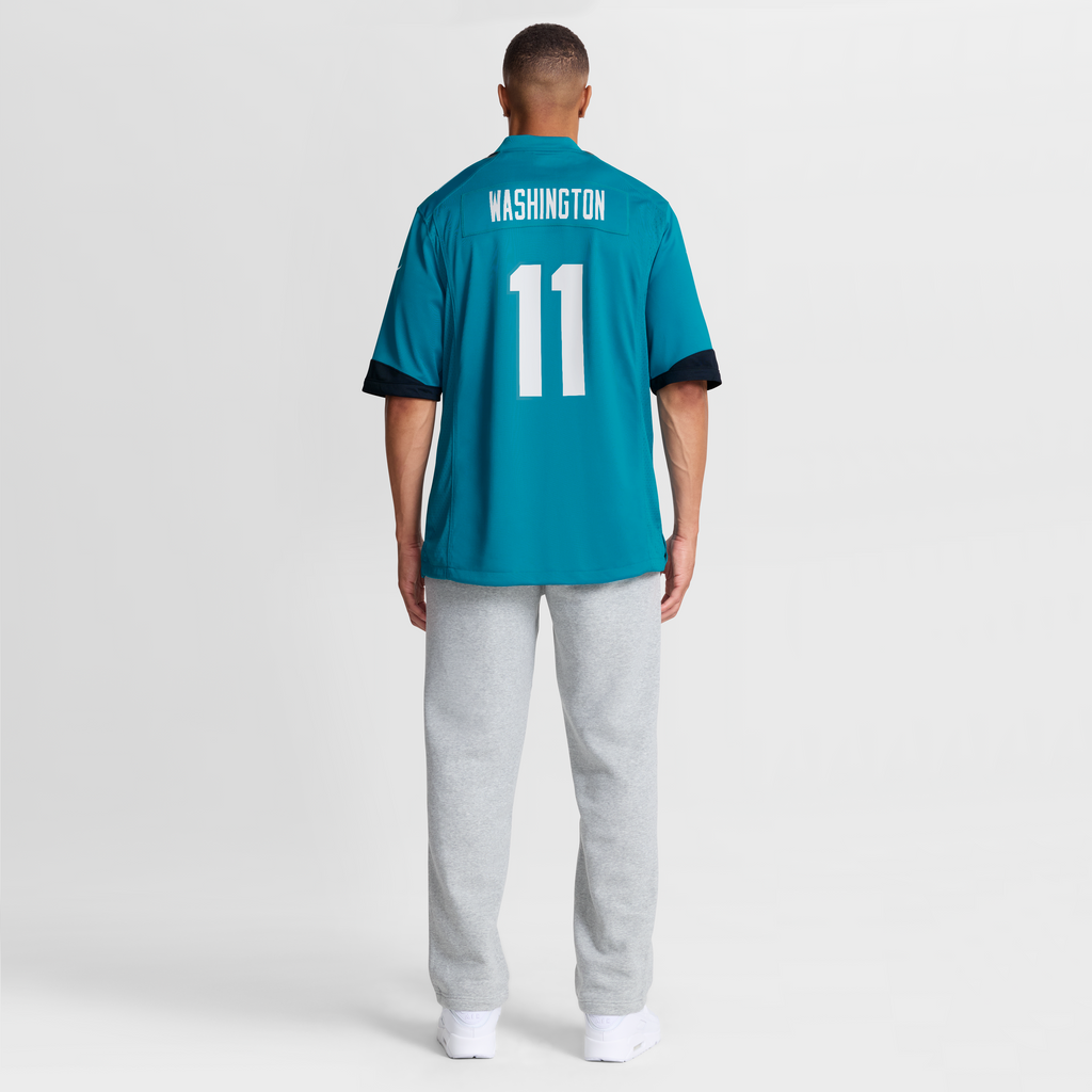 Men's Jacksonville Jaguars Parker Washington Nike  Teal Team Game Jersey