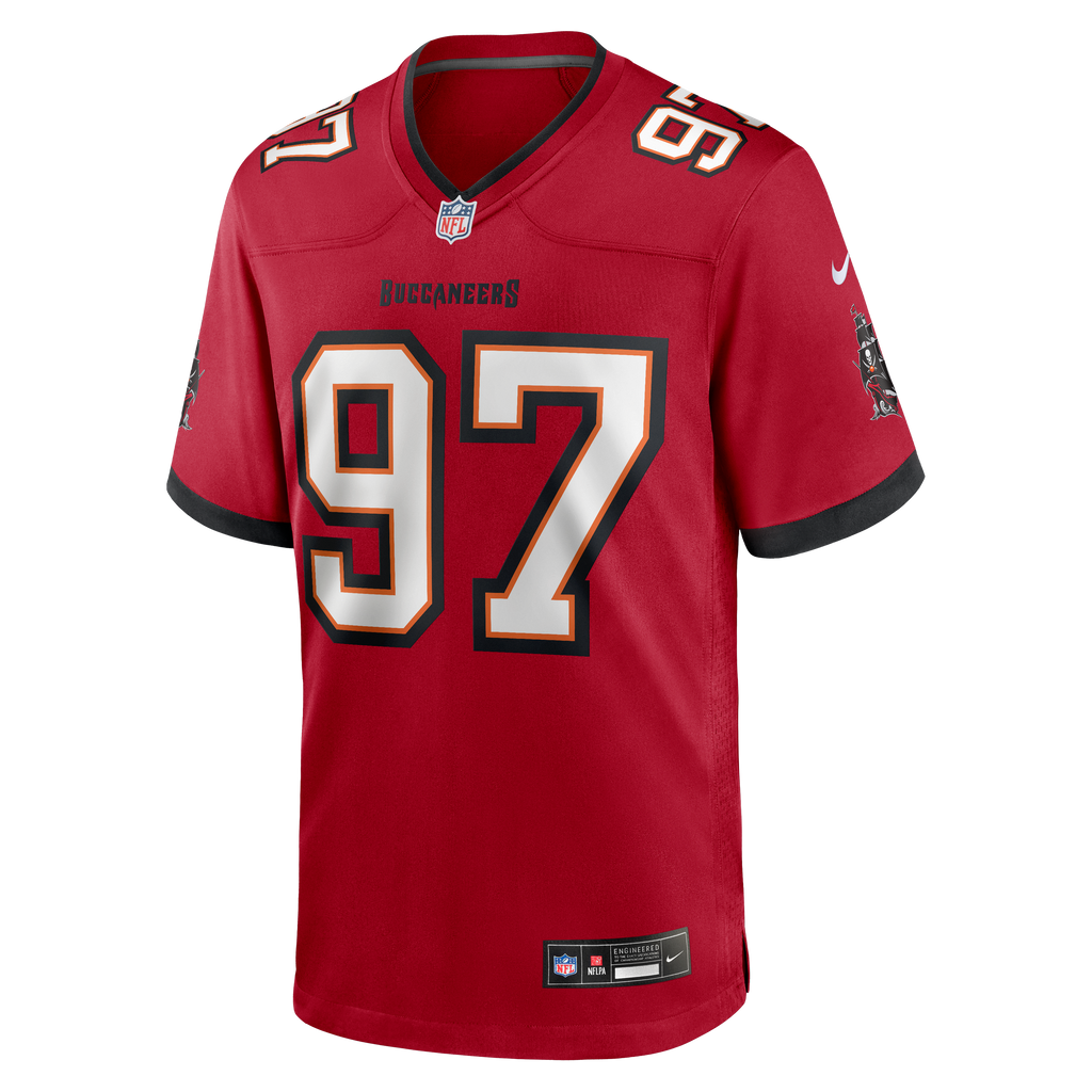 Men's Tampa Bay Buccaneers Al-Quadin Muhammad Nike Red Team Game Jersey