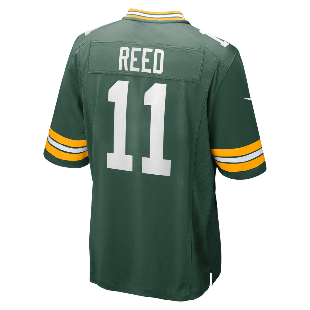 Men's Green Bay Packers Jayden Reed Nike  Green  Game Jersey
