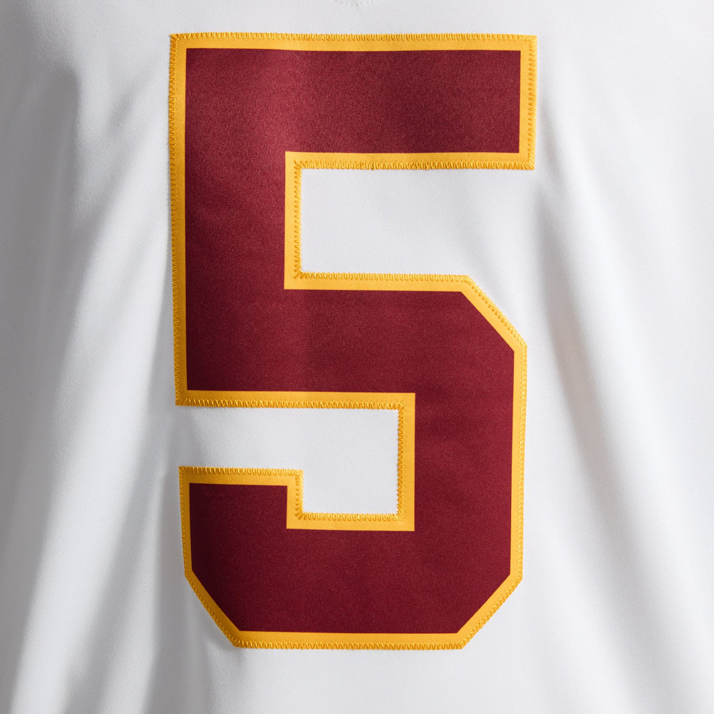 Men's Washington Commanders Jayden Daniels Nike White Vapor F.U.S.E. Stitched Limited Jersey