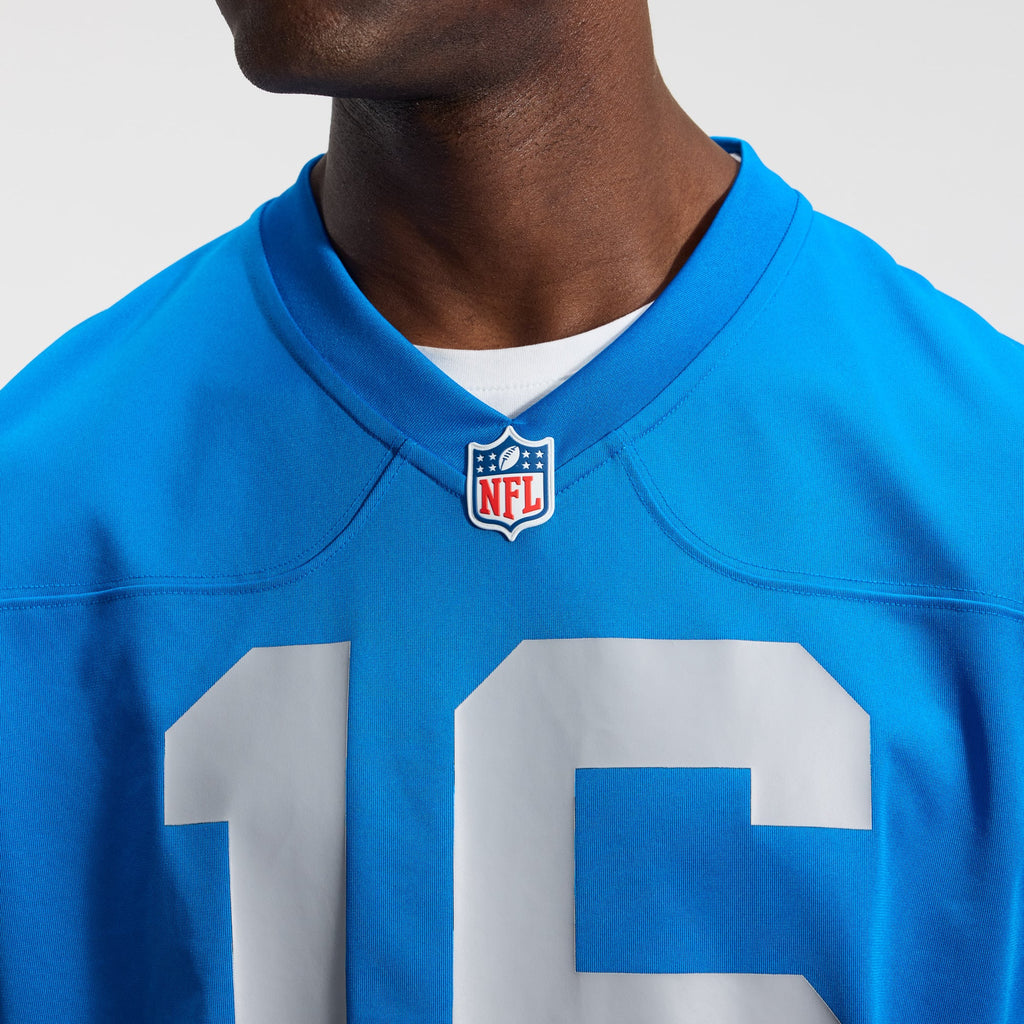 Men's Detroit Lions Jared Goff Nike  Blue Alternate Game Jersey