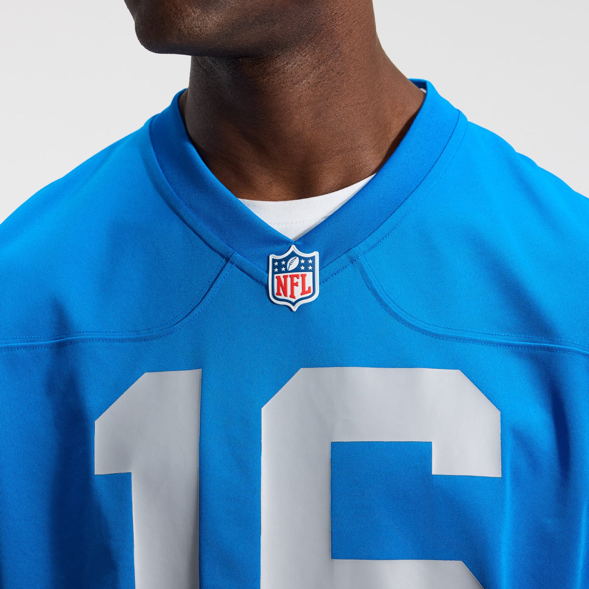 Men's Detroit Lions Jared Goff Nike  Blue Alternate Game Jersey