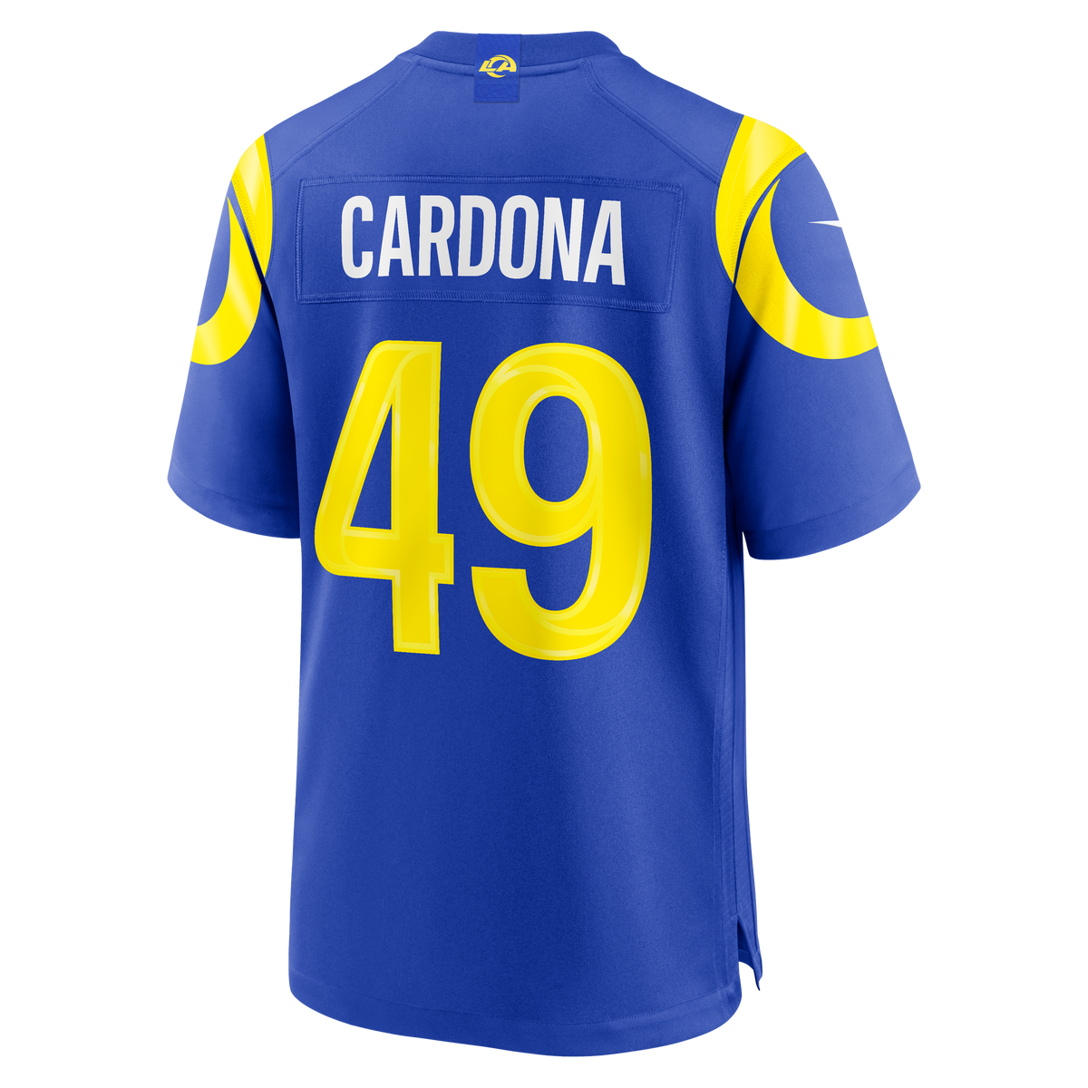 Men's Los Angeles Rams Joe Cardona Nike  Royal Team Game Jersey