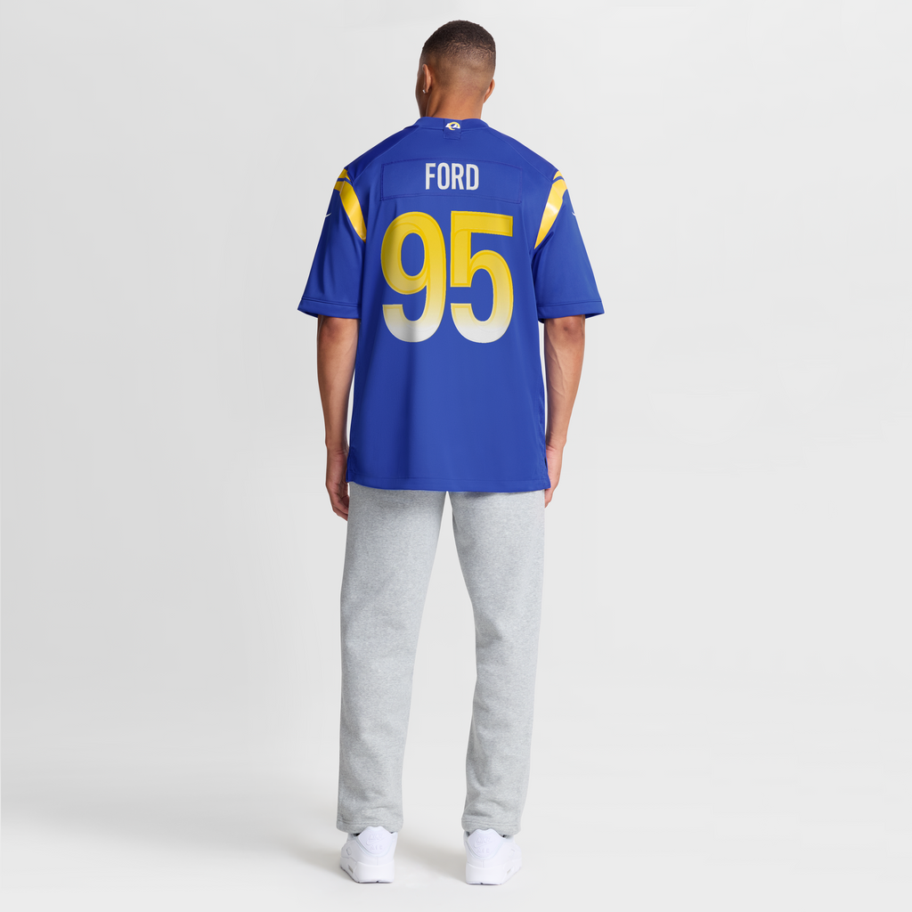 Men's Los Angeles Rams Poona Ford Nike  Royal Team Game Jersey