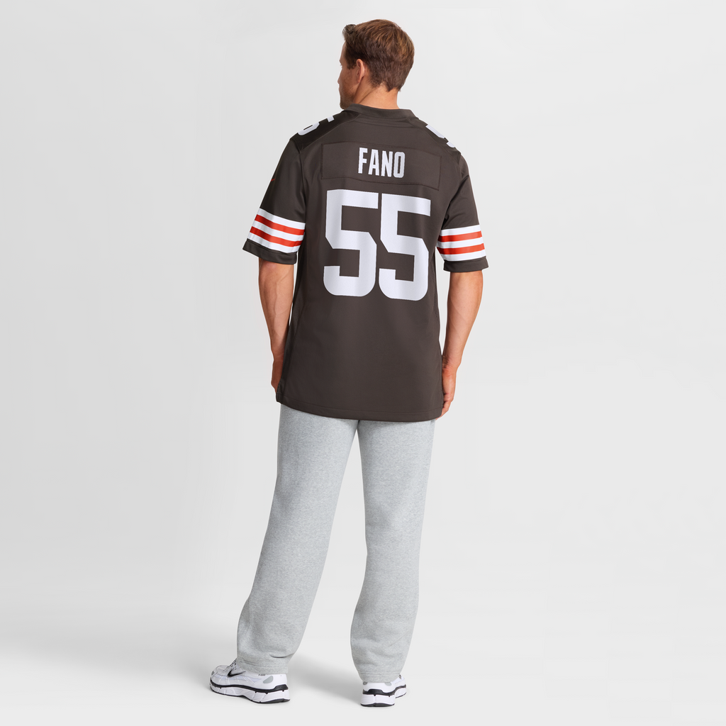 Men's Cleveland Browns Spencer Fano Nike Brown Team Game Jersey