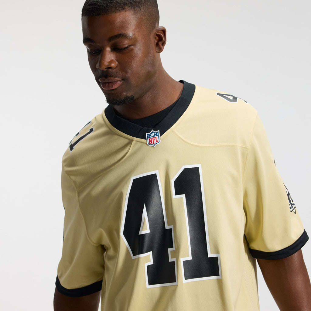 Men's New Orleans Saints Alvin Kamara Nike  White Alternate Game Jersey