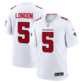 Men's Atlanta Falcons Drake London Nike White Game Jersey