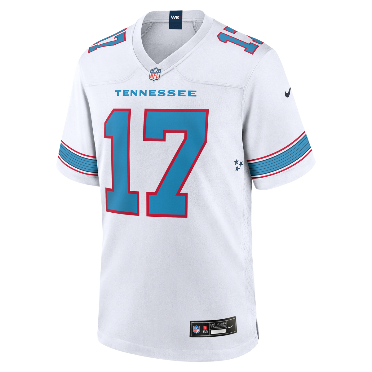 Men's Tennessee Titans Chimere Dike Nike  Light Blue Team Game Jersey