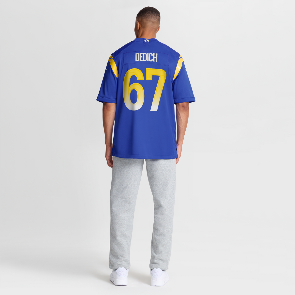 Men's Los Angeles Rams Justin Dedich Nike  Royal Game Jersey
