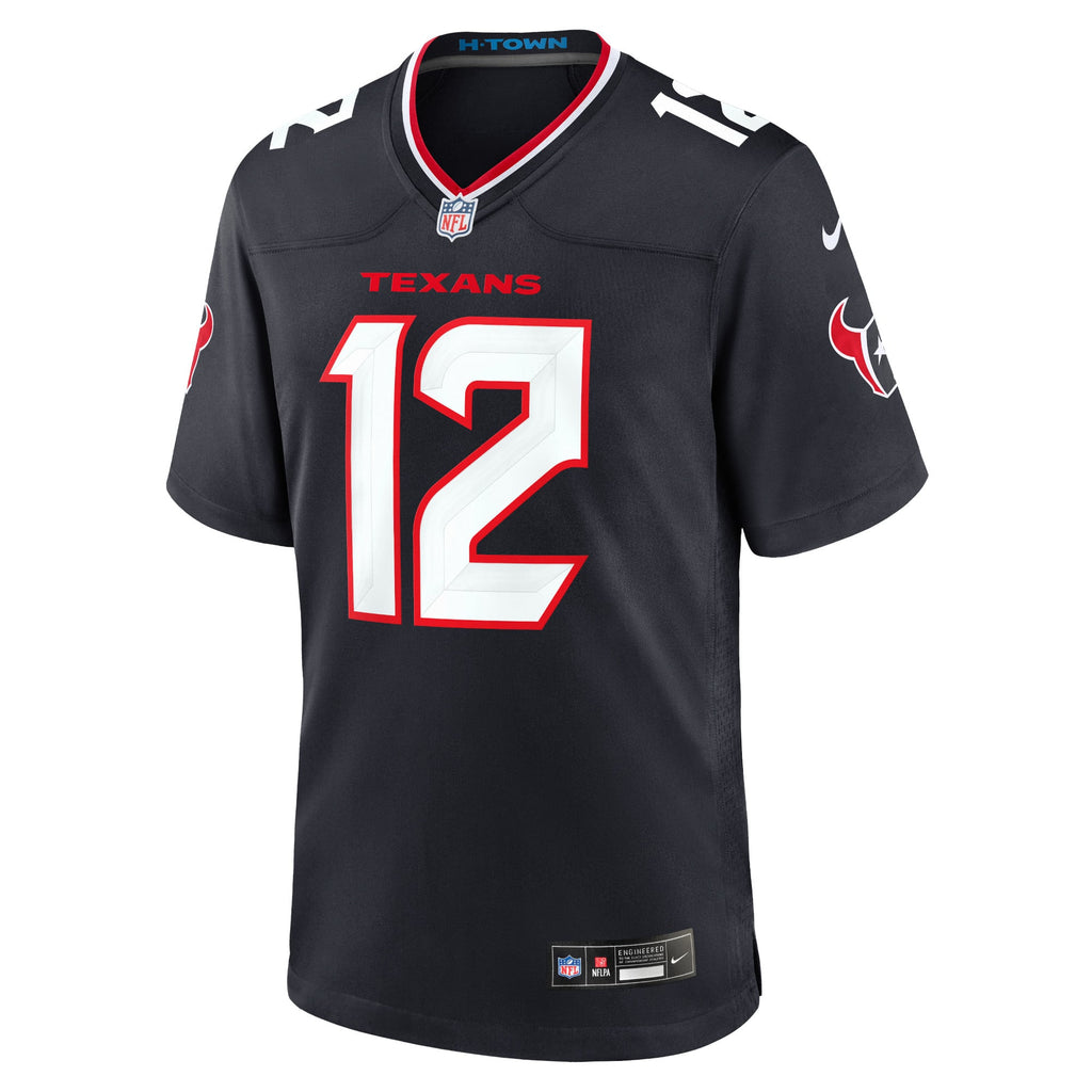 Men's Houston Texans Nico Collins Nike  White Game Jersey