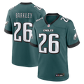 Men's Philadelphia Eagles Saquon Barkley Nike  Midnight Green Team Game Jersey